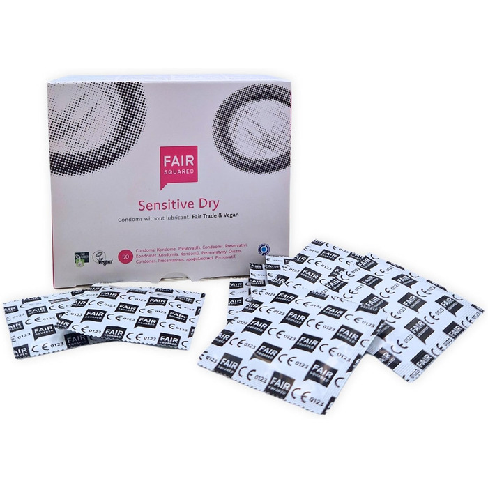 Презервативи FAIR SQUARED Sensitive Dry, 53 мм, 50 шт