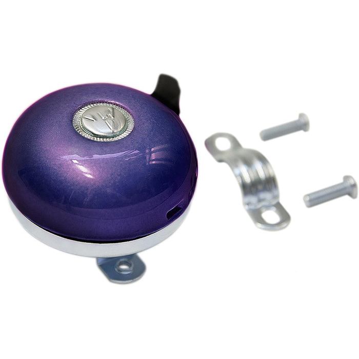 Велосипедний дзвінок Firmstrong Classic Beach Cruiser Bell, фіолетовий, класичний рінгер