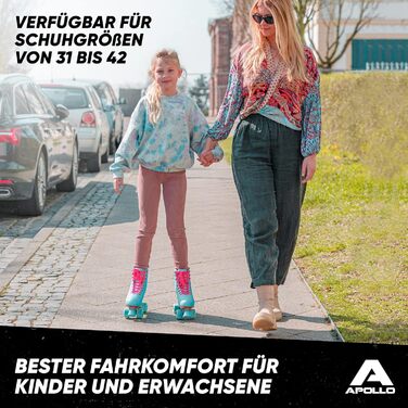 Роликові ковзани Apollo Disco Roller, Classic Roller Роликові ковзани для дітей та дорослих Роликові ковзани з регулюванням розмір