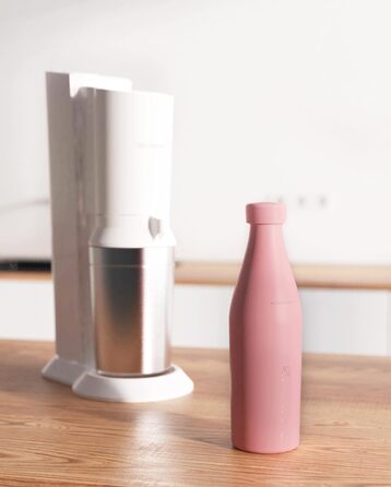 Мл пляшка з нержавіючої сталі для SodaStream Crystal Підходить для шипіння, безпечний для миття в посудомийній машині та герметичний Аксесуари для подорожей в т.ч. елегантна подарункова упаковка (рожева), 700