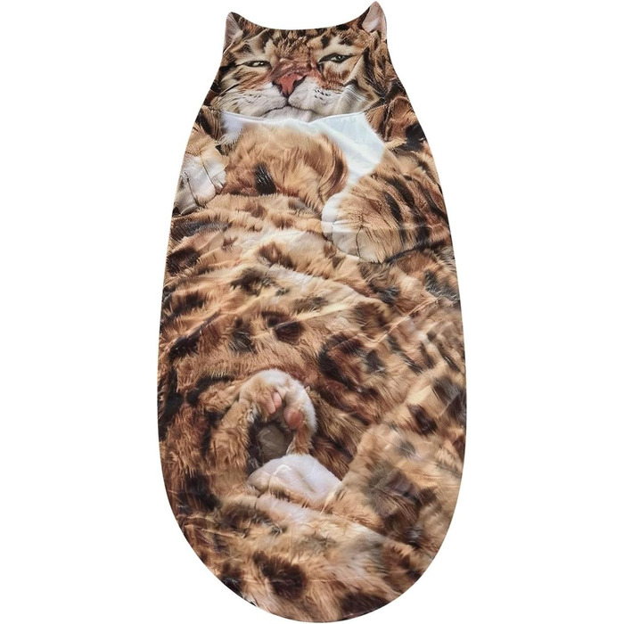 Спальний мішок для дорослих - Чарівний спальний мішок-конверти для котів, спальний мішок для котів, чарівний плюшевий спальний мішок для котів, плюшевий спальний мішок для кемпінгу та подорожей, жовтий колір B