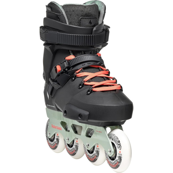 Роликові ковзани унісекс - дорослі твістерні роликові ковзани 240 чорний/м'ята