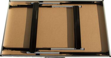 Складаний стіл для обклеювання шпалерами Lemodo чорного кольору Робочий стіл Регульований по висоті багатофункціональний стіл Стіл для блошиного ринку 100 x 60 см Багатофункціональний стіл, вантажопідйомність до 30,0 кг