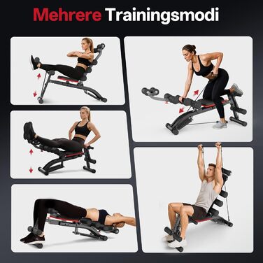 Тренажер для пресу PASYOU, тренажер для пресу, допоміжний пристрій для сидіння, тренажер для м&39язів живота з еспандерами, складний регульований тренажер для пресу, лава для тренувань вантажопідйомністю 135 кг для домашнього спортзалу