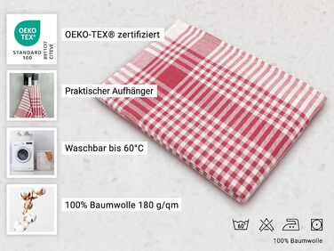 Набір з 5 чайних рушників - бавовняні розміром 50x70 см - добре поглинаючі та міцні кухонні рушники - можна прати при температурі