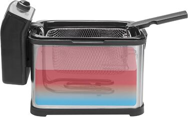 Фритюрниця з нержавіючої сталі Princess 183001 ємністю 3 літри, масляним фільтром і функцією холодної зони, срібло