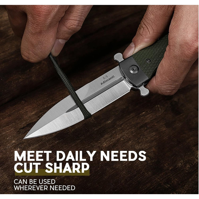 Складаний кишеньковий ніж, лезо зі сталі D2, протиковзка рукоятка G10 з кліпсою, полювання, риболовля, кемпінг, на природі, фліпер