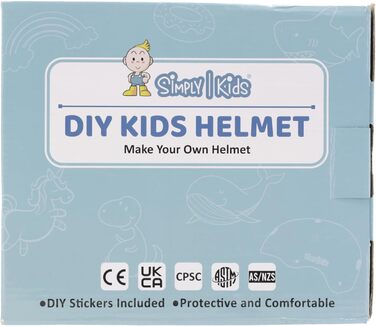 Дитячий велосипедний шолом Simply Kids з наклейками зроби сам I Сертифікований CPSC та CE дитячий шолом для скейтборду для велосип