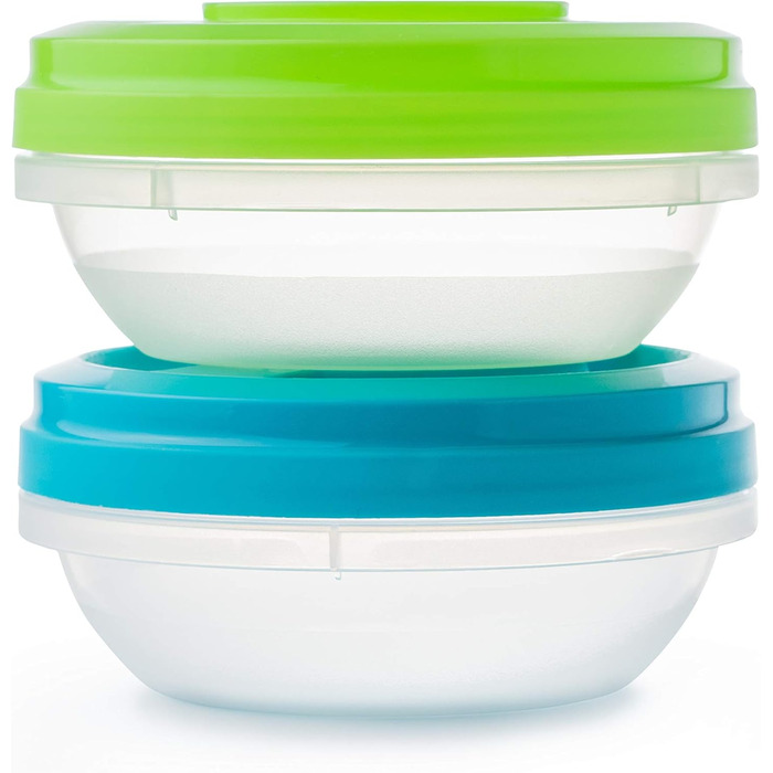 Ланчбокси 2Friends, набір з 2 шт., контейнери з гвинтовими кришками, з 3 перегородками та защіпками, без BPA та фталатів