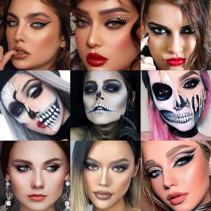 Палітра тіней Docolor Black Smokey Palette (9 відтінків)