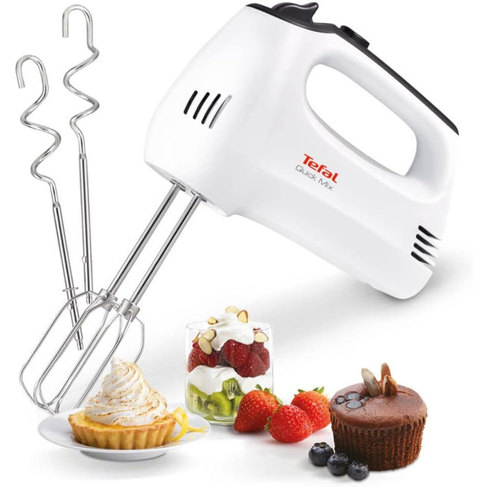 Ручний міксер Tefal HT310138, 300 Вт, 5 швидкостей