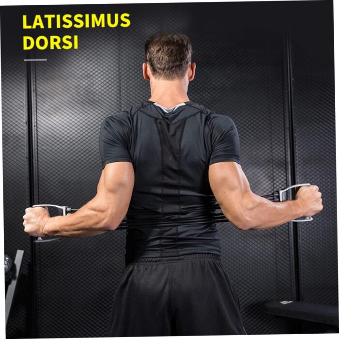 Фітнес-обладнання 1 x Пуллер Еспандери для вправ Еспандер для грудей Для чоловіків Гімнастичні стрічки Для чоловіків Еспандер для вправ на прес Фітнес-мотузка Настінний ролик Пластик з поліпропілену Чорна пружина