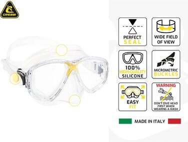 Комбінований набір Marea Маска Сноркель Мексика Дайвінг та сноркелінг Uni Clear/Pink