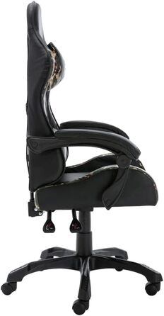 Ігрове крісло LAPOOH, Ігрове крісло, Робоче крісло, Комп&39ютерне крісло, Офісне крісло, Чорний та камуфляжний штучна шкіра