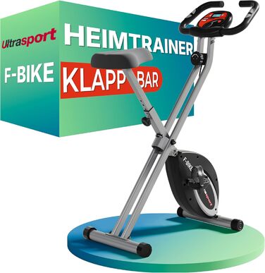 Складний велотренажер Ultrasport F-Bike з магнітним опором, LCD-дисплеєм та комфортним сидінням, до 130 кг