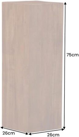 Декоративна колона з масиву дерева COLUMNA - 75 см - коричнева акація, журнальний столик, колона з дерева, декор для вітальні 75 см