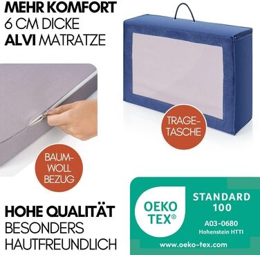 Дитяче ліжечко Hauck Dream N Play XXL з матрацом, сіткою від комах, підстилкою та простирадлом на ремені - Складане дитяче ліжечко з сумкою - Водяний блакитний