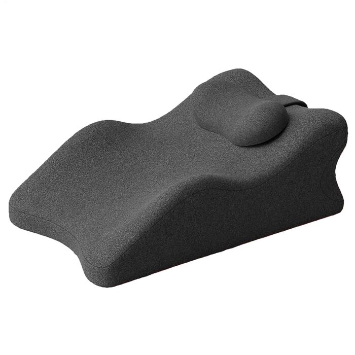 Підтримуюча подушка для ніг з пінопласту клин для підняття щиколотки та коліна, подушка для ніг, подушка для вен стопи, комфортний відпочинок, ергономічна піна, покращений кровообіг, подушка для ніг з подушкою для зняття напруги, темно-сірий колір.