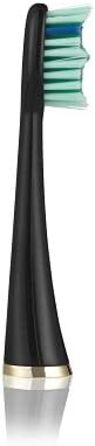 И Чорні зубні щітки проти нальоту SEYSSO Gold Сумісні з зубними щітками SEYSSO Sonic Рекомендовано для зубної щітки SEYSSO Gold Anti-Plaque Black, 2 шт.
