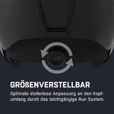 Безпечний, ідеально кліматично контрольований та комфортний лижний шолом з підкладкою, яку можна прати. Для дорослих M (55-59 см), чорний матовий