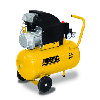 Повітряний компресор ABAC POLE POSITION B20 BASELINE, 24-літровий повітряний компресор, подвійний манометр, макс. тиск 8 бар, впор