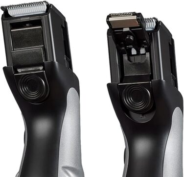 Тример для бороди Remington для чоловіків самозаточувальний. Керамічні леза/0,4-18 мм Набір тримера для бороди (колесо регулювання з 9 налаштуваннями довжини від 1,5 мм, робота від мережі/акумулятора, світлодіодний індикатор заряджання, тример для довгого