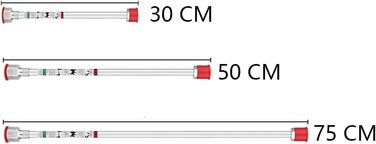 Безповітряний фарборозпилювач, подовжувач для безповітряного розпилювача, 30 см, 50 см, 75 см, 30 см, 50 см, 75 см, 3 шт. и 30CM,50CM,75CM