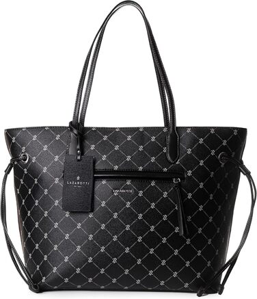 Сумка для покупок жіноча сумка з бічними шнурками сумка через плече XXL 37.5 см чорна