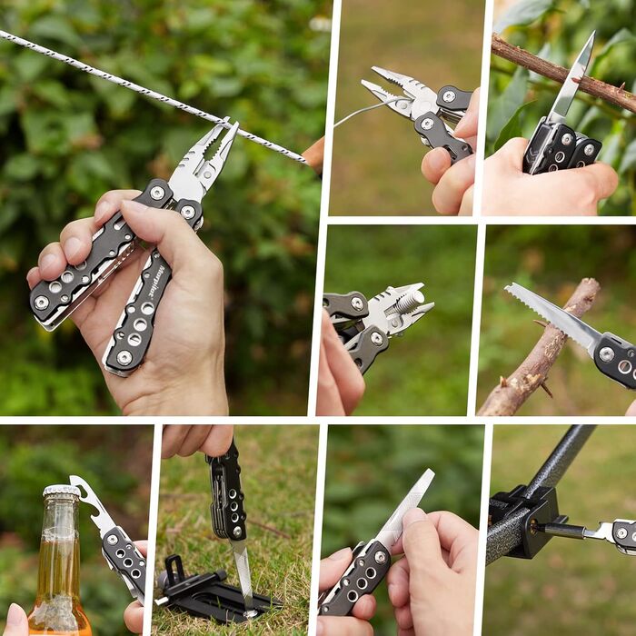 Мультитул morpilot, складні багатофункціональні плоскогубці з нержавіючої сталі 25 в 1, мультитул, мультитул як різак, відкривачка