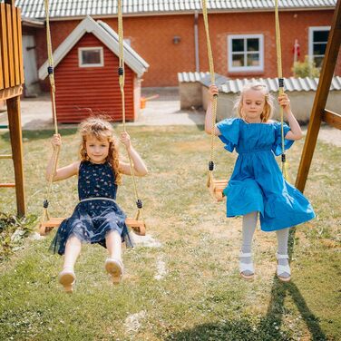 Дерев'яні гойдалки сидіння, гойдалки дерев'яні для дорослих і дітей гойдалки садові з регульованою мотузкою криті і відкриті гойда