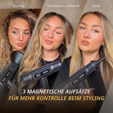 Фен Wahl Vanquish Grey з 3 магнітними насадками, сірий