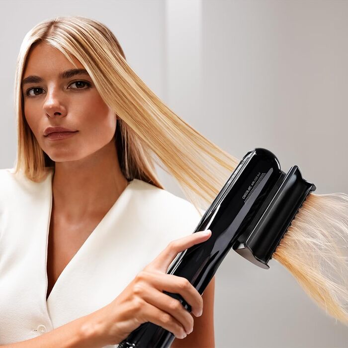 Стайлер для волосся 6в1 Cecotec AirLisse Platinum з функцією обдуву, 6 насадок, чорний та рожевий