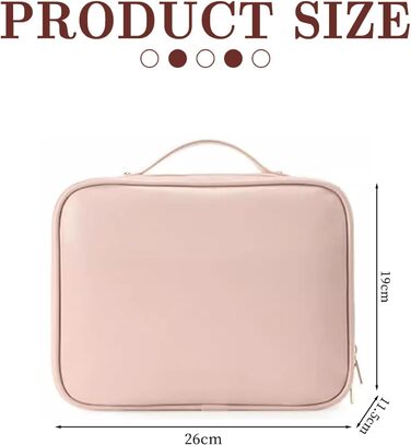 Косметичка, сумка для макіяжу Косметичка для подорожей, водонепроникна косметичка з PU шкіри з відділеннями, портативна косметичка