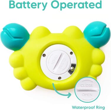 Цифровий термометр AYCORN для ванної та дитячої кімнати зі світлодіодним попереджувальним світлом - Термометр для ванни для дітей