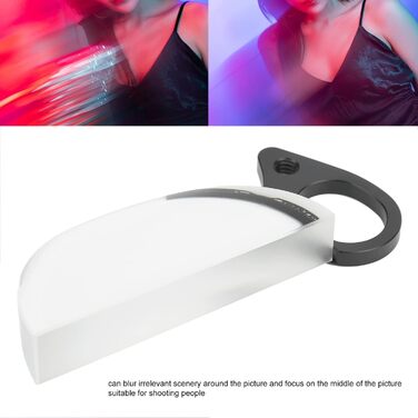 Міліметрова призма обєктива фотоапарата, портативний тонкий фільтр калейдоскопа, оптична скляна призма, фільтр спеціальних ефектів у вигляді півмісяця для дзеркальної фотокамери, фотоаксесуари для відео, 80-