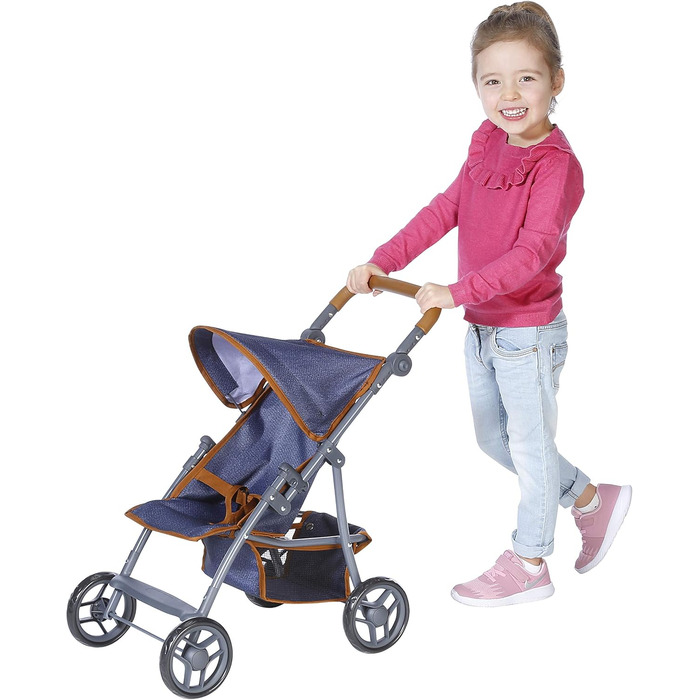 Коляска для ляльки Ліба - темно-синій, 16830 -