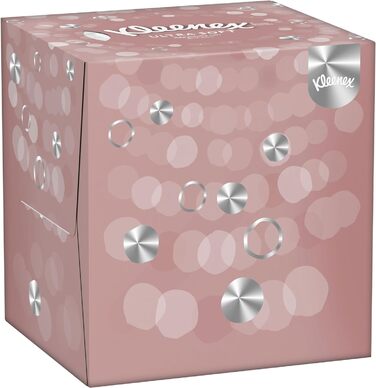 Коробки для серветок для обличчя Kleenex Ultra, для щоденного використання, 3 шари, 12 кубиків x 48 серветок ука (12 упаковок)