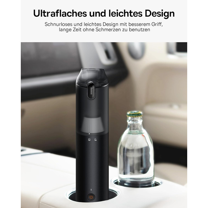 Ручний пилосос Baseus A3 Lite акумуляторний автомобільний пилосос, автомобільний пилосос 12000pa з швидкою зарядкою USB-C, автомоб