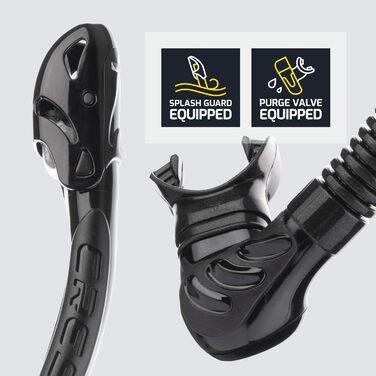 Маска для підводного плавання Cressi Big Eyes Evolution - Окуляри для дайвінгу для дорослих - Мінімальний внутрішній об&39єм - Набір швидкорегульованих пряжок, прозорий/жовтий