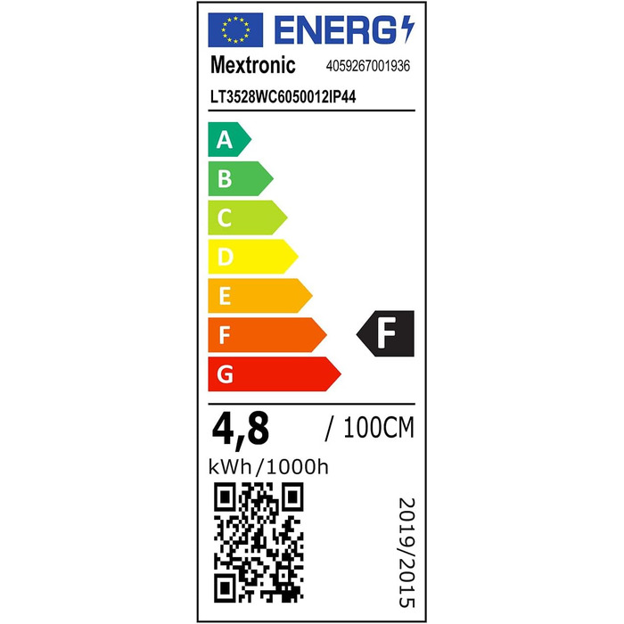 Світлодіодна стрічка Mextronic LED 3528 Холодне біле світло (6000K) 24W, 500 см, 12V, IP44