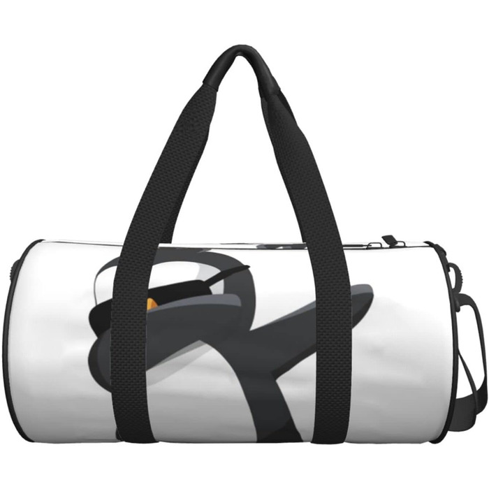 Дорожня сумка-циліндр з пінгвіном, спортивна сумка для чоловіків та жінок, сумка-мішок для подорожей
