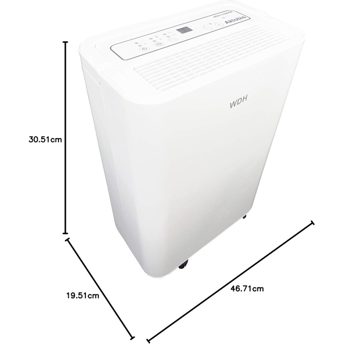 Осушувач повітря Aktobis, будівельна сушарка WDH-310EKW (до 12 л/добу цифровий WLAN)