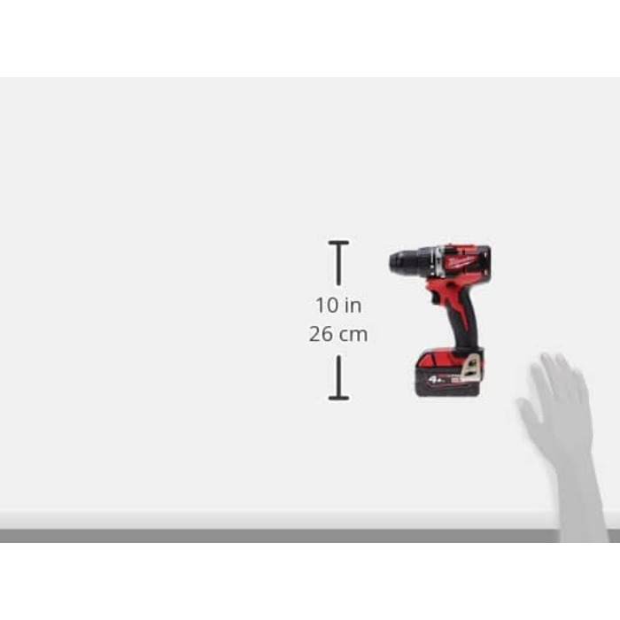 Акумуляторний ударний дриль-шуруповерт Milwaukee M18CBLPD-422C червоний