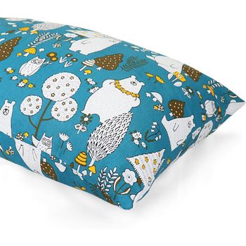 Дитяча подушка з наволочкою, м'яка органічна бавовна, дитяча подушка для сну, можна прати в пральній машині, гіпоалергенна, підход