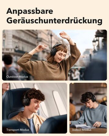 Навушники soundcore by Anker Q30, гібридна активна шумоізоляція, індивідуальні режими, звук у форматі hi-res, еквалайзер у додатку