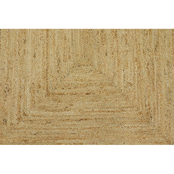 Великий килим кілім 30,5 х 38,1 см, хвилястий килим, бежево-рожевий, тканий джутовий килим, для приміщень і вулиць, плоске плетінн