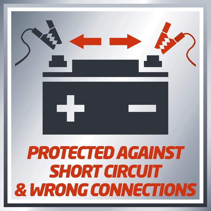 Зарядний пристрій Einhell CC-BC 10 E (12 В, ф. акумулятори від 5-200 Ач, зарядна електроніка, корпус з листової сталі, вкл. зарядн