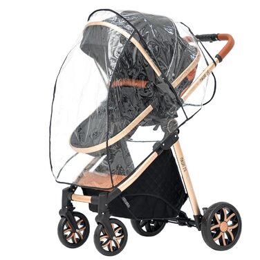 Коляска 3 в 1, коляска з реверсивним режимом подвійного штовхання, коляска з великою зручною люлькою, комбінована коляска 3 в 1 Ра