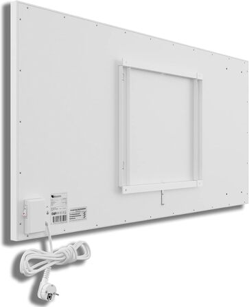 Інфрачервоний обігрівач SCHMIDBAUER Concept 900 Вт - вкл. монтажні аксесуари - настінний/стельовий кронштейн Easy Click - захист від перегріву - безрамний зварний - порошкове покриття 900 Вт (9-18 м)