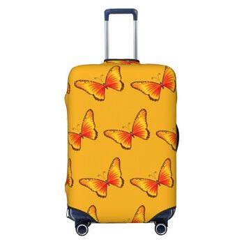 Чохол для валізи Чарівний метелик еластичний, що прається, захист для подорожей та роботи (для валіз розміром 45,7 - 81,3 см), чорний, середній розмір